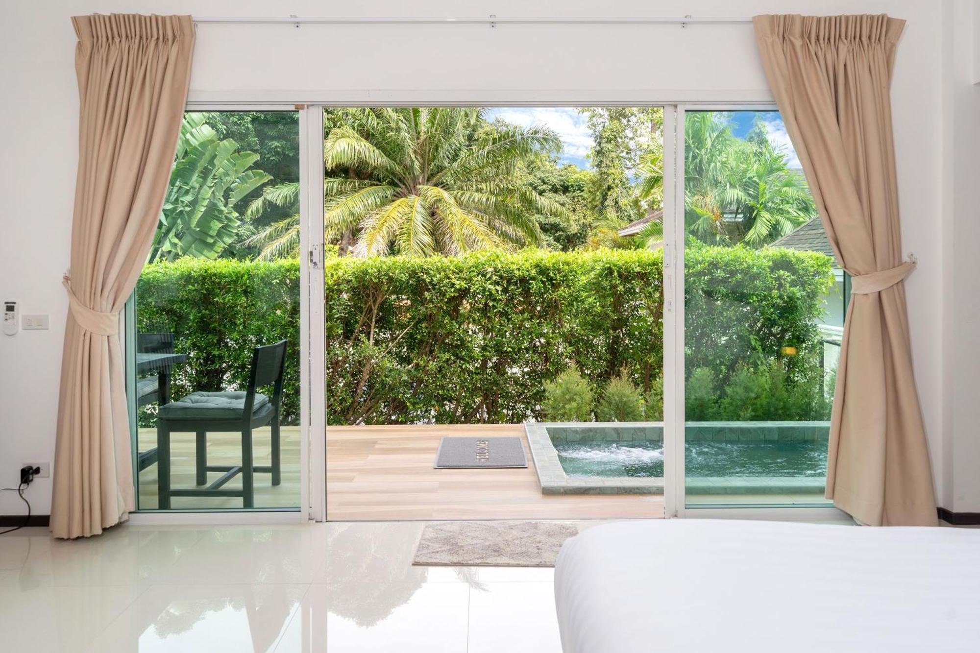 Oxavia Garden Oasis In Nai Harn - Your Private Tropical Garden With 3 Cabins And Jacuzzi Rawai Luaran gambar